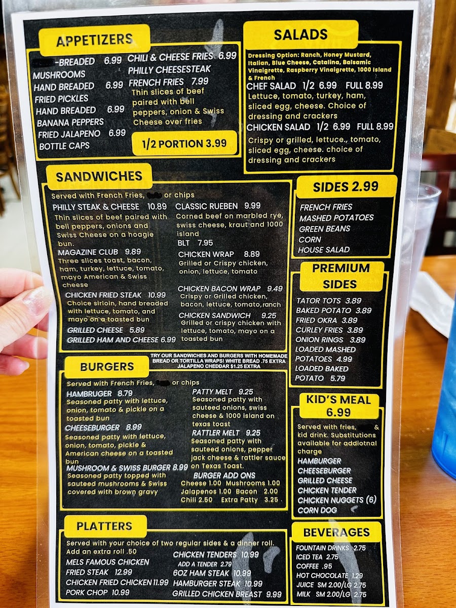 Menu Mel's Hwy 10 Cafe-1